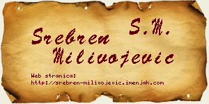 Srebren Milivojević vizit kartica